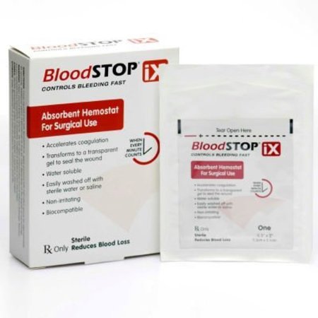 Lifescience Plus BloodSTOP IX Advanced Hemostatic Matrix 0.5in x 2in, 24/per box BS-iX27
